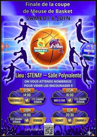 Finale de la coupe Meuse de Basket le samedi 6 juin